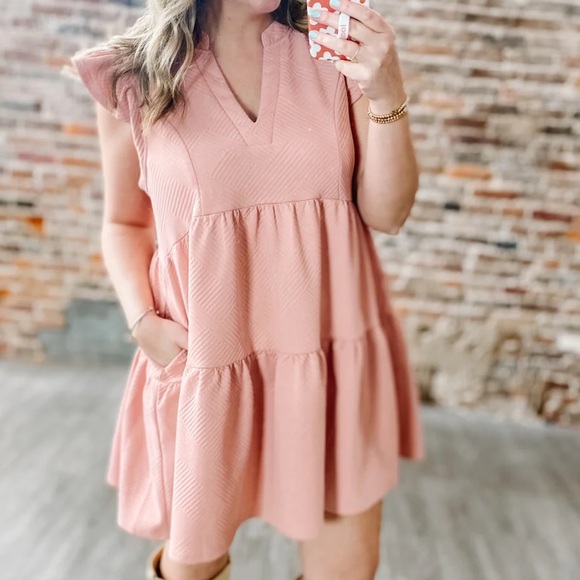 Umgee dress blush pink size XL EUC - Picture 2 of 8